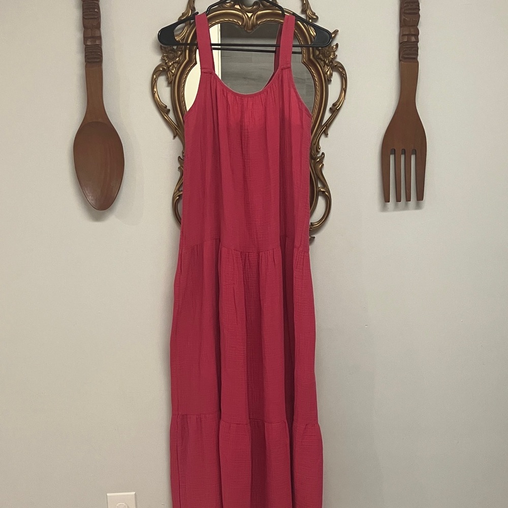 BB Dakota by Steve Madden Vibrant Pink Maxi Dress